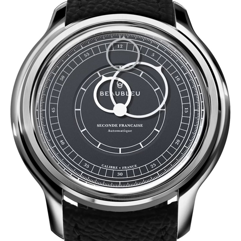 Montre Seconde Française 19.24 Gris Anthracite - Beaubleu