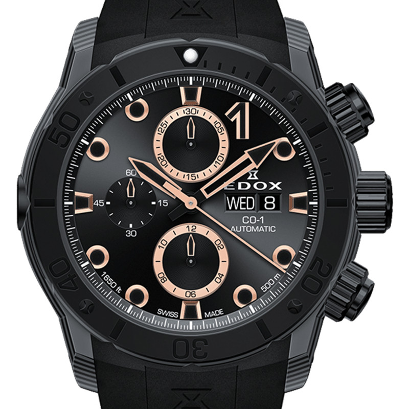 PROMO Montre CO-1 Carbon Chronograph Automatic 01125-CCN-NR - Edox OCARAT.COM BIJOUTERIE N°1