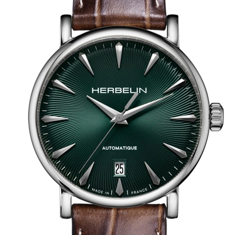 Montre Inspiration Automatique Acier Cuir Brun 2047AP16MA - Herbelin