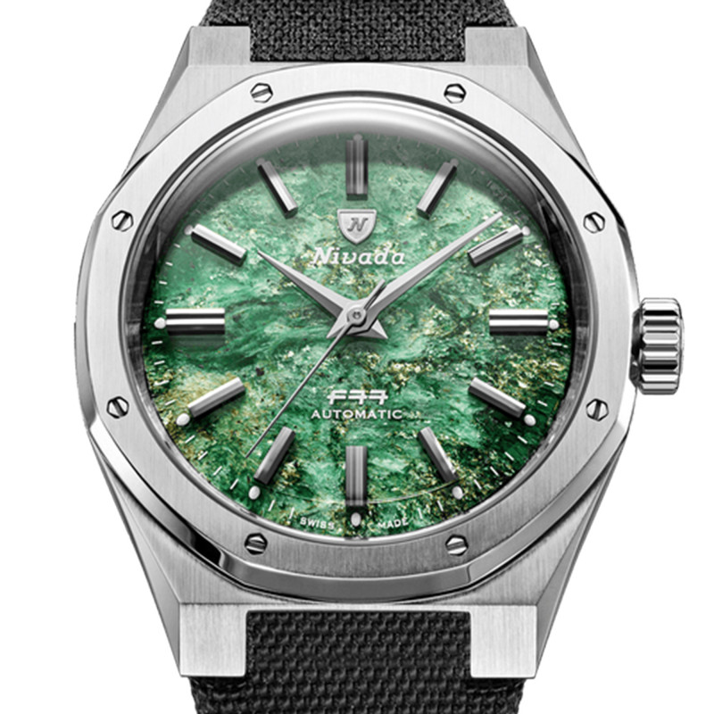Montre F77 MKII SST Green Aventurine - Nivada Grenchen