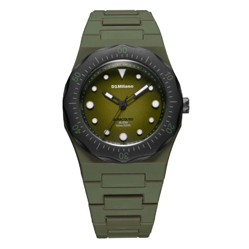 Montre Polycarbon Diver Lagoon Drift PDBJ04 - D1 Milano