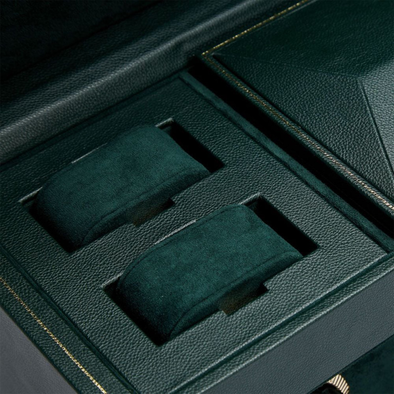 Remontoir montre British Racing Green Triple Watch Box 792341 - Wolf 1834