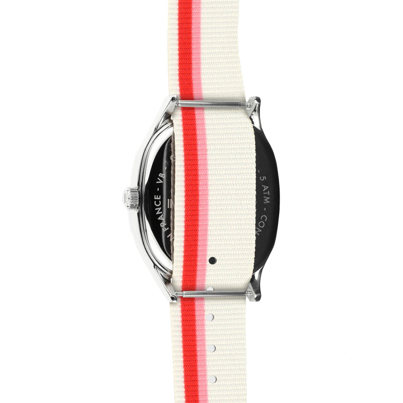 Montre Grande Colorama Rose- Rouge Kelton x Ines de la Fressange Paris 9124392 - Kelton