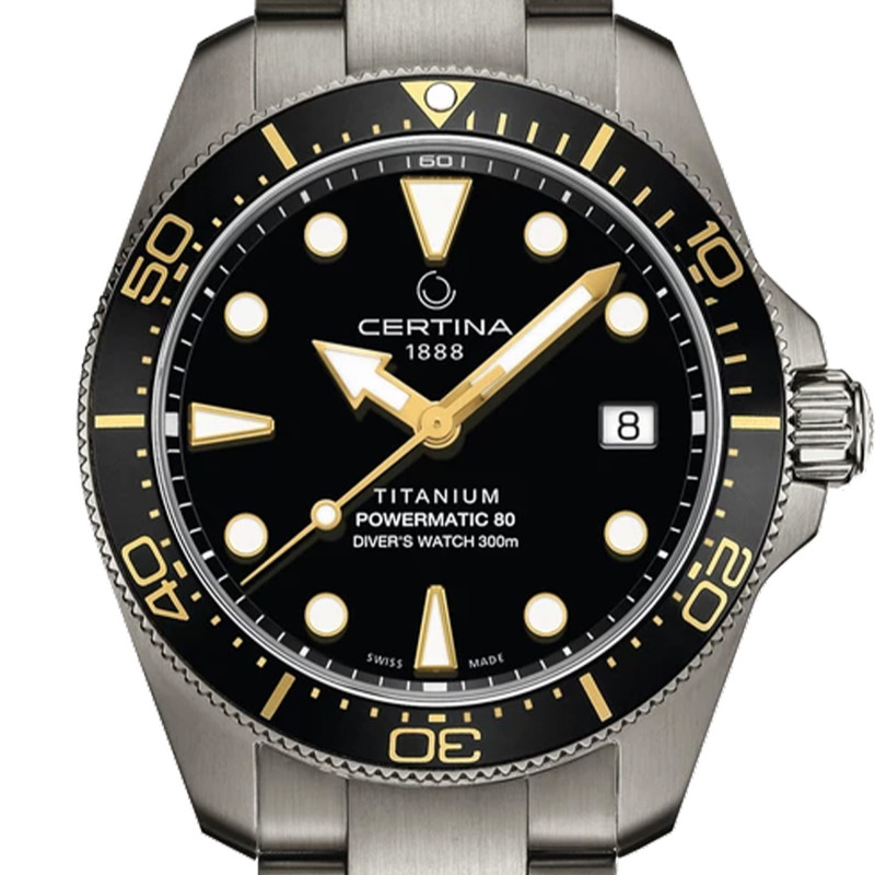 Montre DS Action Diver 38mm Powermatic 80 C0488074405100 - Certina
