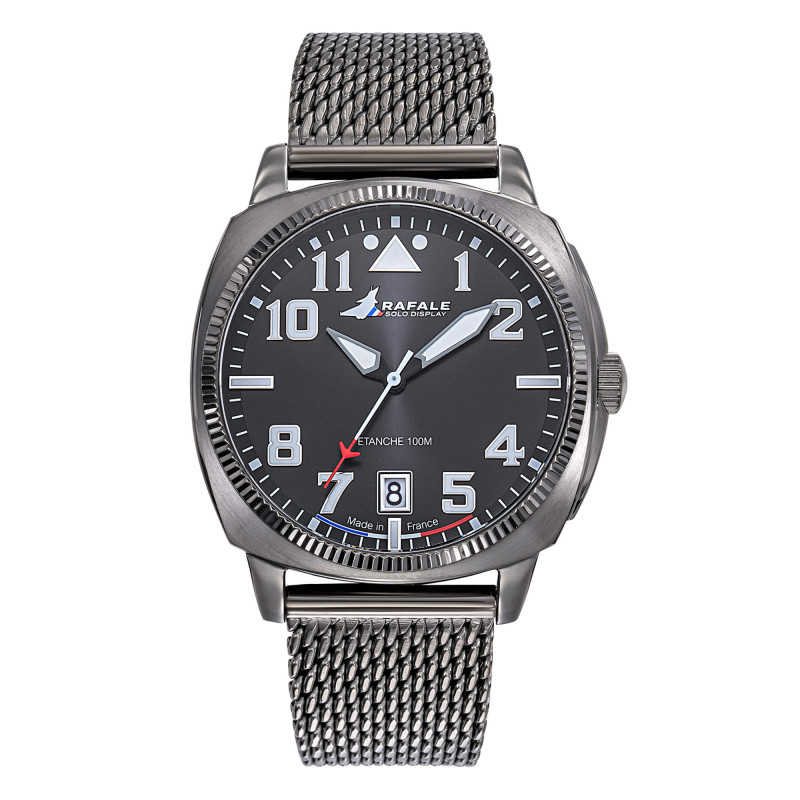 Montre Rafale Solo Display COACH Noir Acier 666032 - Patrouille de France