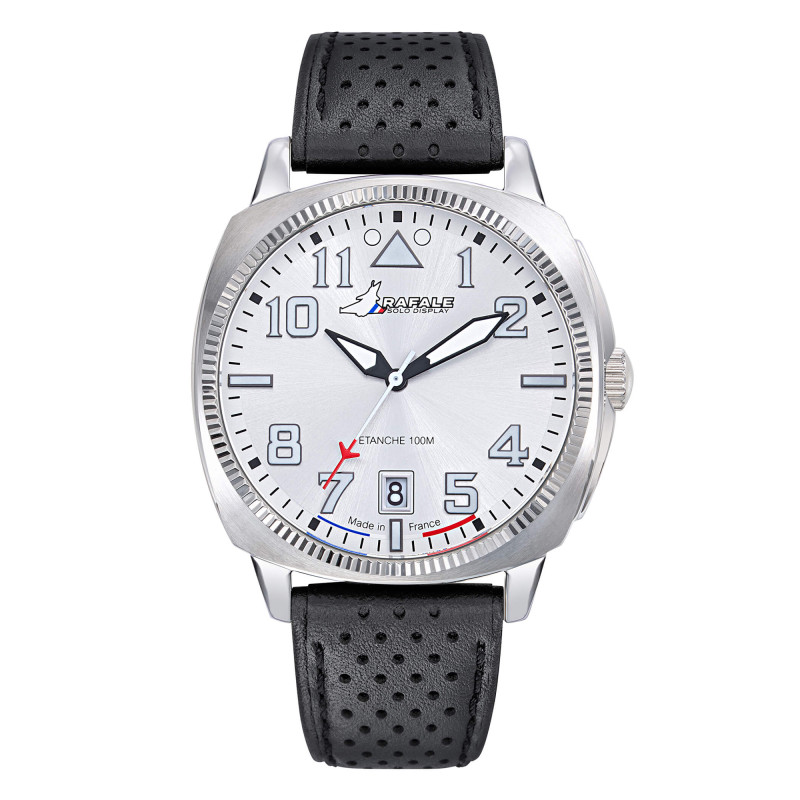 Montre Rafale Solo Display COACH Acier Cuir Noir 666030 - Patrouille de France