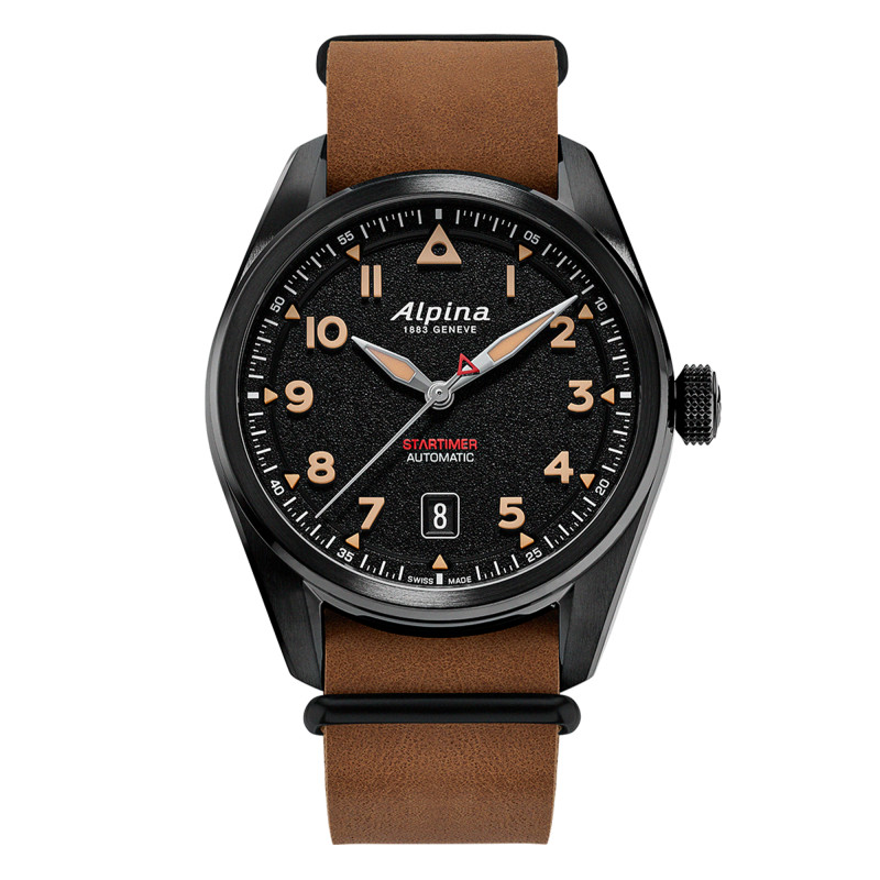 Montre Startimer Pilot Automatic 40 mm AL-525BW4SB36 - Alpina