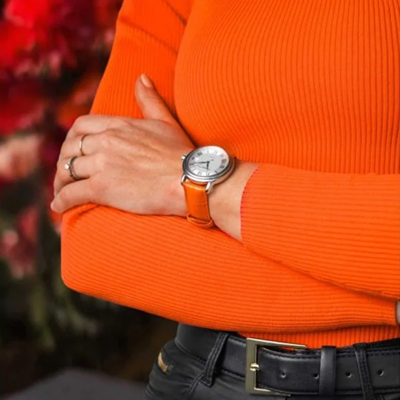 Bracelet de montre Duke Orange en 20 mm ou 22 mm - Hirsch
