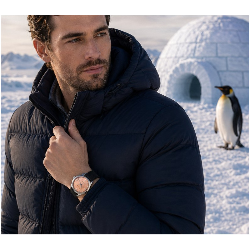 Montre Antarctic Erotic Salmon 320695M - Nivada Grenchen