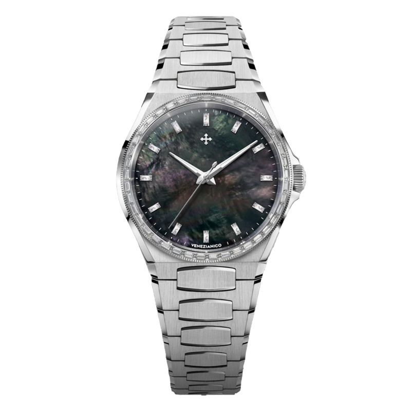 Montre Arsenale Moissanite - noir - Venezianico