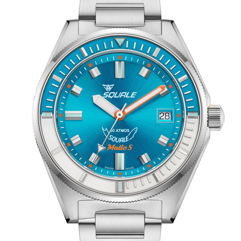 Montre Matic S Light Blue MATICLBWLB.SSBX - Squale