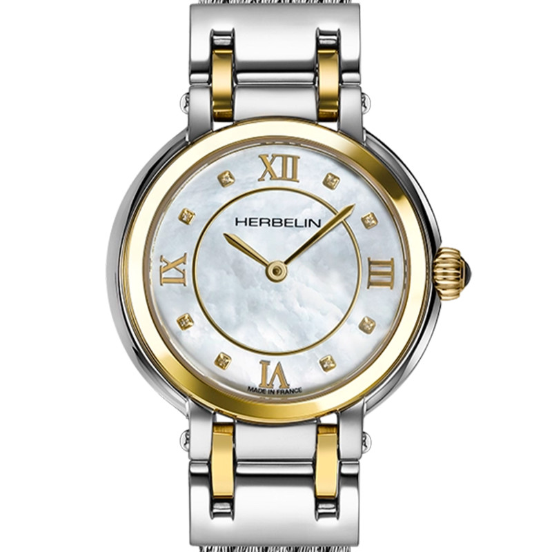 Montre GALET DAME 28MM BICO. 2N CABLE 17430BCT59 - Herbelin