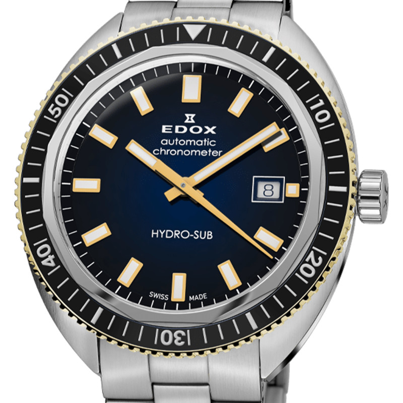 PROMO Montre Hydro-Sub Date Automatic Chronometer 80128-357JNM-BUDD - Edox OCARAT.COM BIJOUTERIE N°1