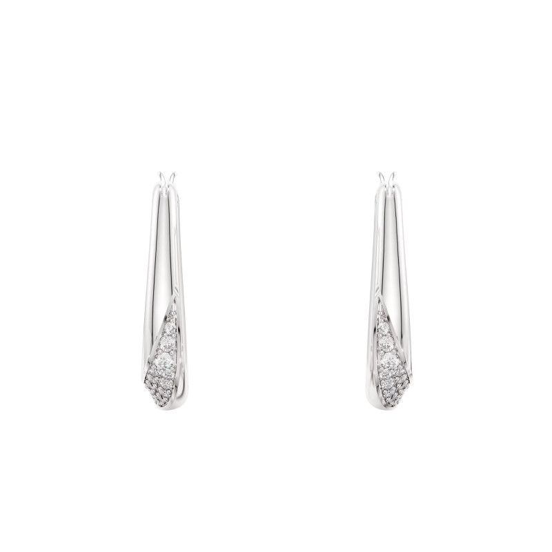 Boucles d'Oreilles Créoles Classica en Argent 925 & Oxydes de Zirconium - 5743474 - Swarovski