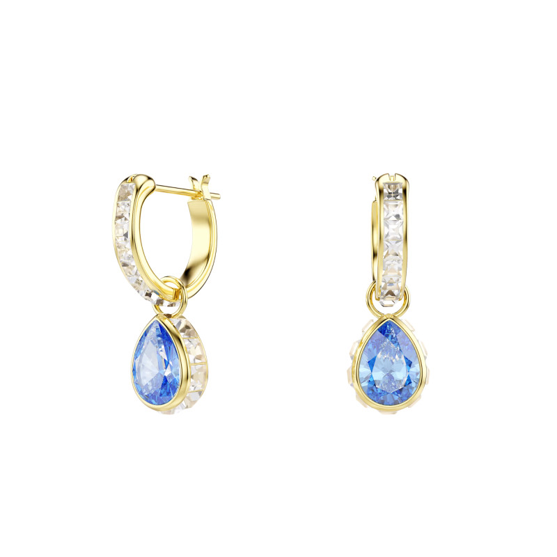 PROMO Boucles d'Oreilles Pendantes Chroma Cristal Bleu en Métal Doré & Oxydes de Zirconium - 5757815 - Swarovski OCARAT.COM BIJOUTERIE N°1