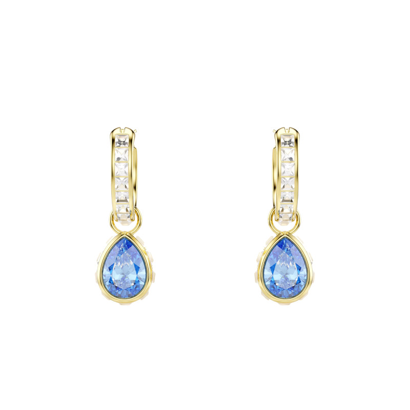 PROMO Boucles d'Oreilles Pendantes Chroma Cristal Bleu en Métal Doré & Oxydes de Zirconium - 5757815 - Swarovski OCARAT.COM BIJOUTERIE N°1