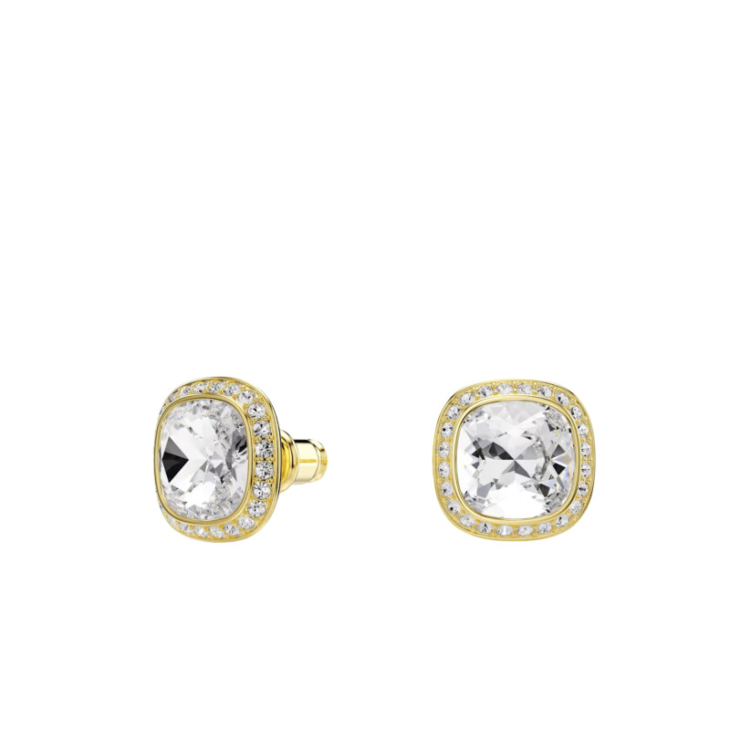 Boucles d'Oreilles Clous Una Angelic Métal Doré a l'Or Jaune 750 & Cristaux Blancs - 5764762 - Swarovski