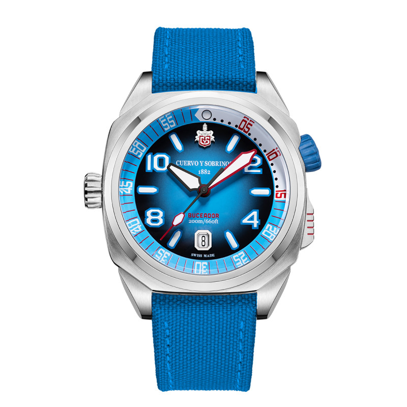 Montre Buceador Caribe 2860.1LB - Cuervo y Sobrinos