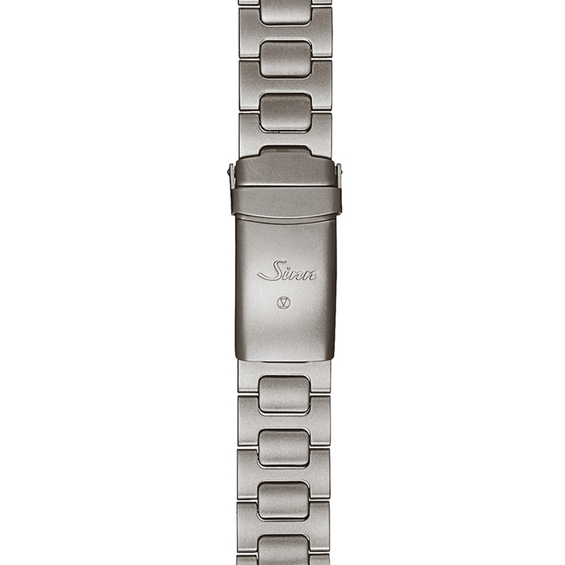 Bracelet de montre massif en acier inoxydable microbillé avec technologie TEGIMENT pour UX GSG 9 - Sinn