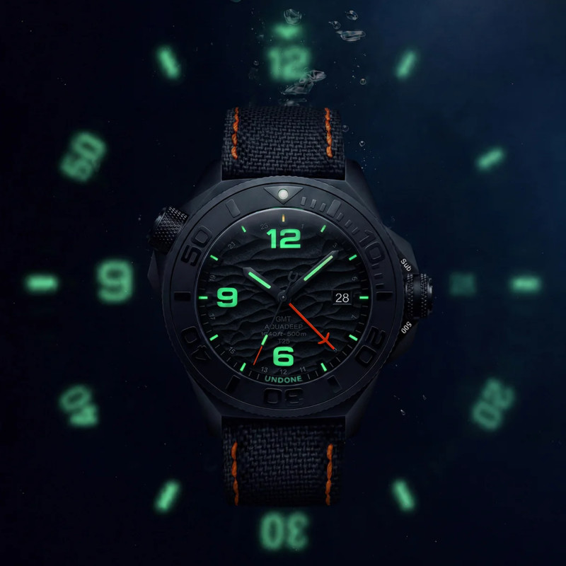 Montre Aquadeep Trigalight GMT AQD-DEP-TGW - Undone
