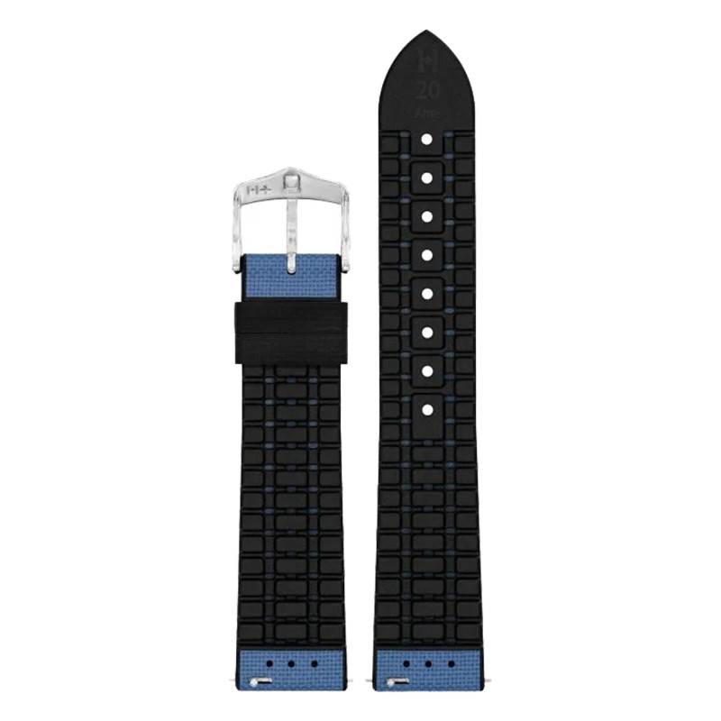 Bracelet de montre Arne Bleu 0925090X80 en 18 mm, 20 mm ou 22 mm - Hirsch