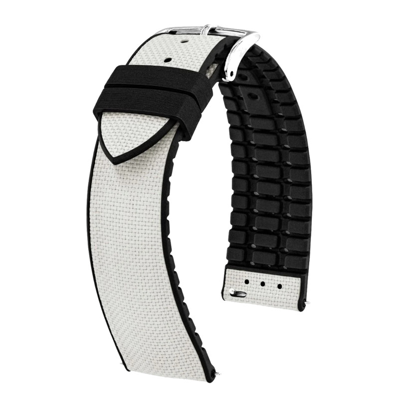 Bracelet de montre Arne Gris 0925090X30 en 18 mm, 20 mm ou 22 mm - Hirsch