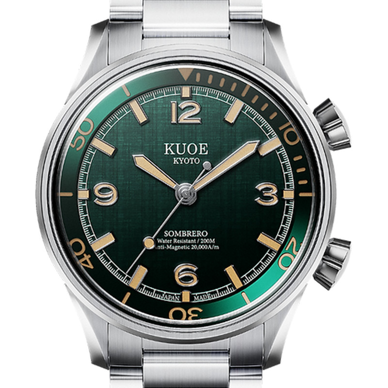 Montre Sombrero 90-011 Green Linen Textured Dial - Kuoe Kyoto