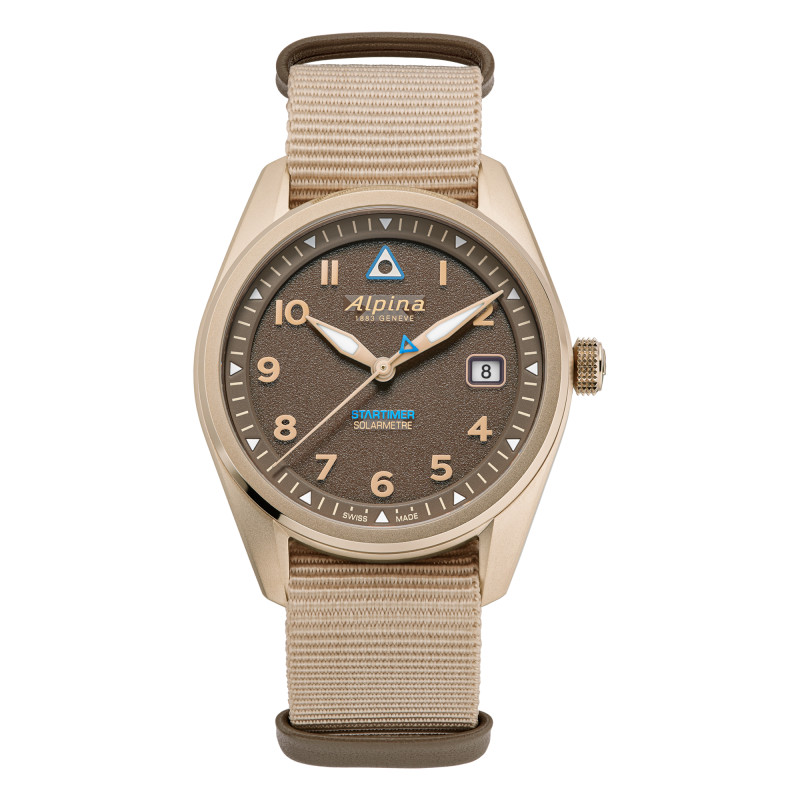 Montre Startimer Pilot Solarmetre 38 mm AL-140BR3S25 - Alpina