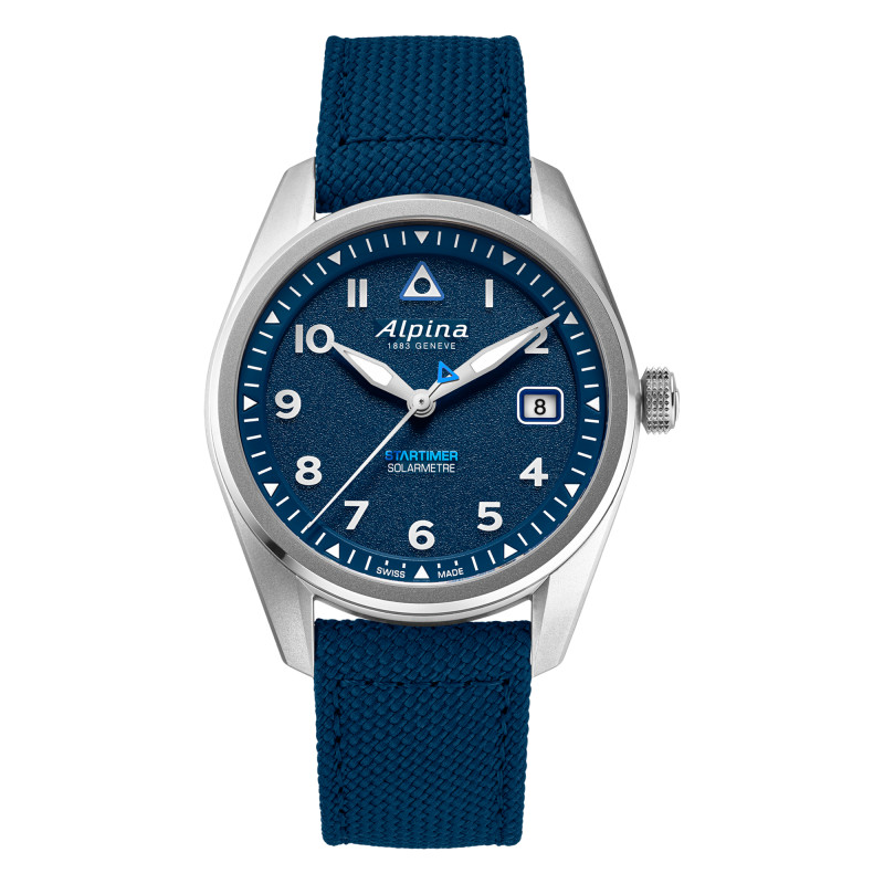 Montre Startimer Pilot Solarmetre 38 mm AL-140BLW3S26 - Alpina