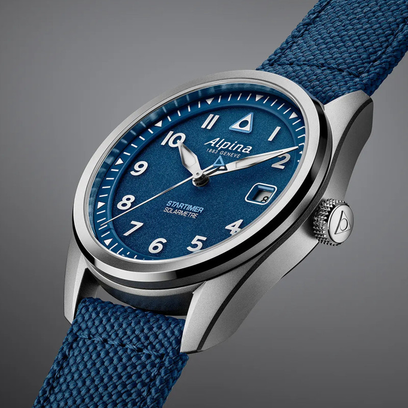 Montre Startimer Pilot Solarmetre 38 mm AL-140BLW3S26 - Alpina
