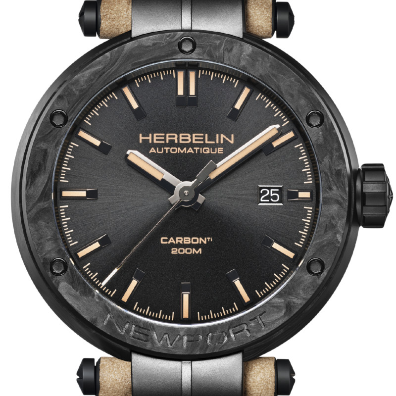 Montre Newport Automatic Carbon Titanium 1788CTN143SA - Herbelin