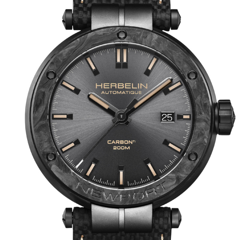 Montre Newport Automatic Carbon Titanium 1788CTN153 - Herbelin