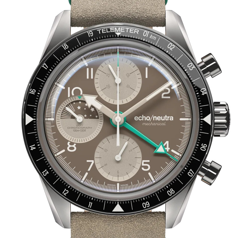 Montre 1956 Chrono GMT Cappuccino - Echo/Neutra