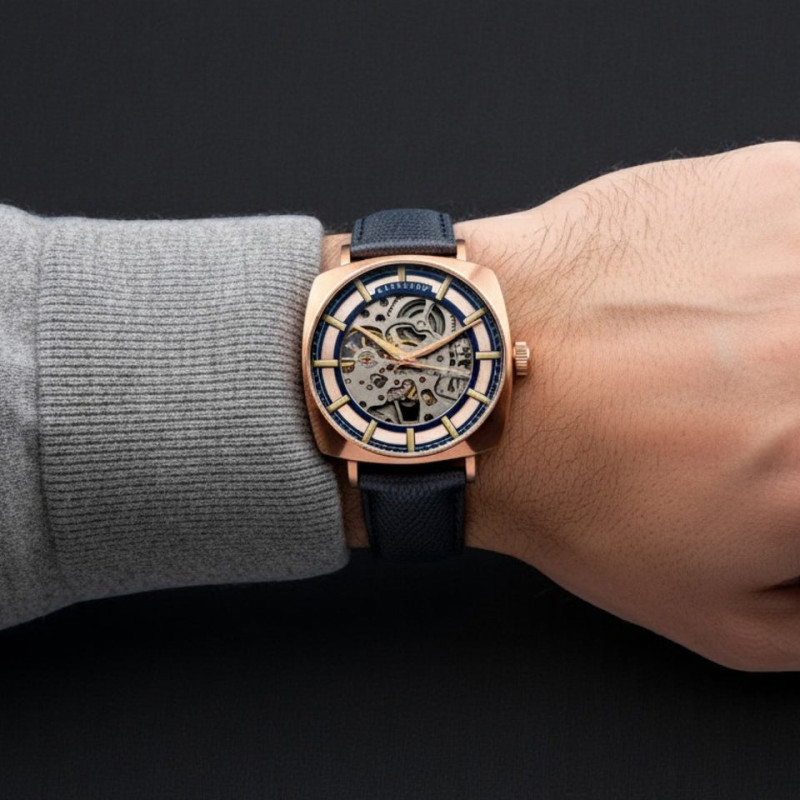PROMO Montre City Of London Moorgate Skeleton Automatic Satin Bronze ES-8319-04 - Thomas Earnshaw OCARAT.COM BIJOUTERIE N°1